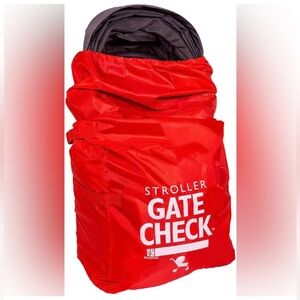 J.L. Childress Gate Check Bag for Standard & Double Strollers Red